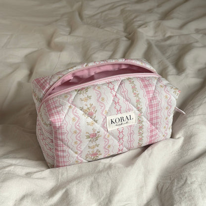 Kosmetyczka-kuferek - „Pink Patchwork”