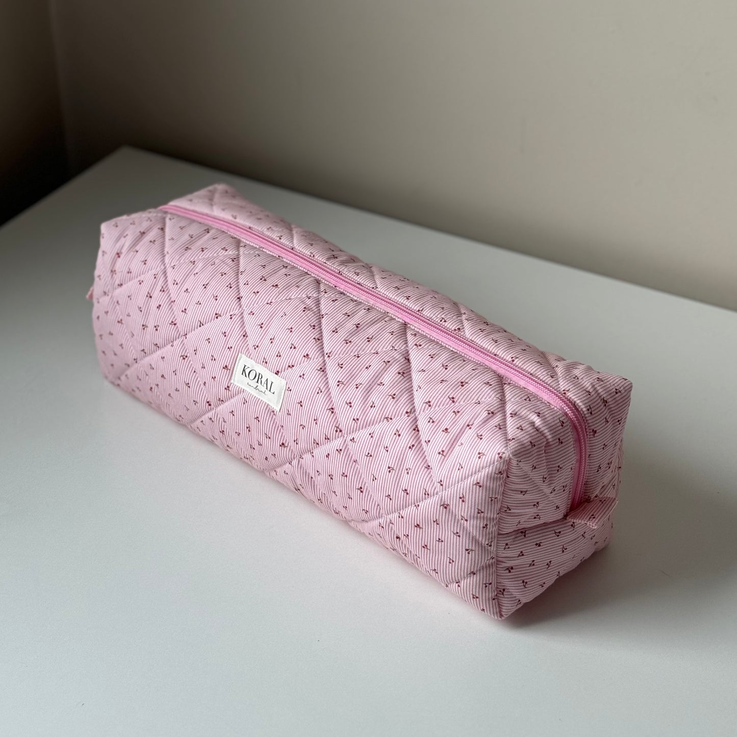 Kosmetyczka/pokrowiec na Dyson - "Pink Cherry"