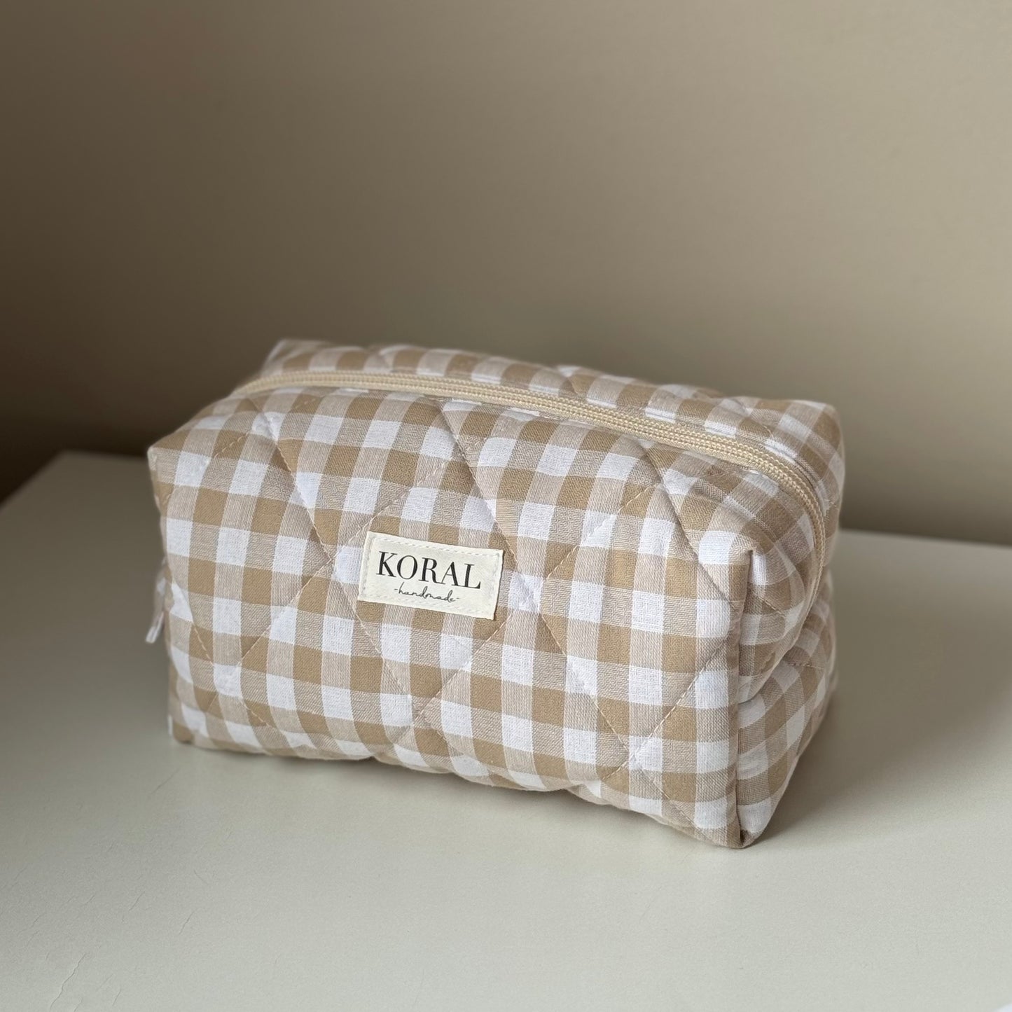 Kosmetyczka-kuferek  "Beige"